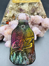 Stamped Leather Keychain - Griz