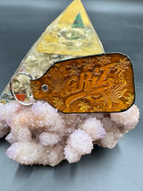 Stamped Leather Keychain - Griz