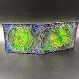 Carved Leather Bifold Wallet - wolf