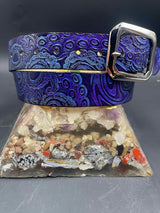 Stamped Leather Belt - Wigwag Large
