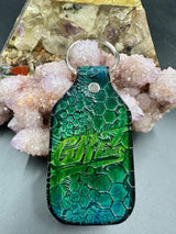 Stamped Leather Keychain - Griz