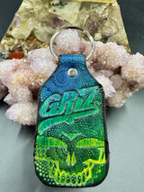 Stamped Leather Keychain - Griz