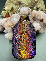 Stamped Leather Keychain - Tentacles