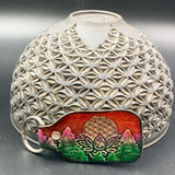 Stamped Leather Keychain - Trees