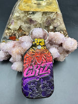 Stamped Leather Keychain - Griz