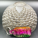 Stamped Leather Keychain - Music