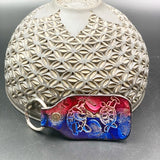 Stamped Leather Keychain - Terrapins