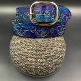 Stamped Leather Belt - Grateful