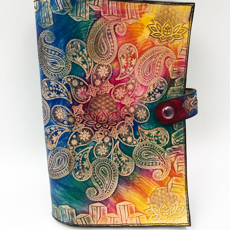 Stamped Leather Journal - Paisley