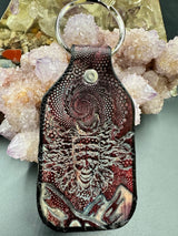 Stamped Leather Keychain - Shpongle