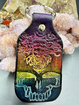 Stamped Leather Keychain - Shpongle