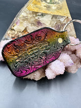 Stamped Leather Keychain - Shpongle