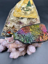 Stamped Leather Keychain - Shpongle