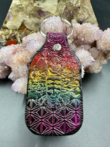 Stamped Leather Keychain - Shpongle