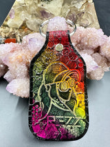 Stamped Leather Keychain - Rezz