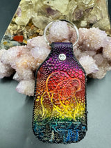 Stamped Leather Keychain - Rezz