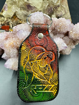 Stamped Leather Keychain - Rezz