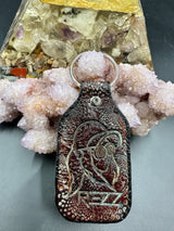 Stamped Leather Keychain - Rezz