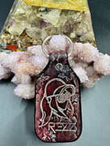 Stamped Leather Keychain - Rezz