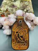 Stamped Leather Keychain - Rezz