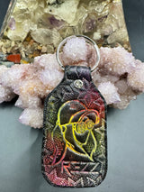 Stamped Leather Keychain - Rezz