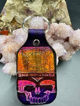 Stamped Leather Keychain - Funktion One