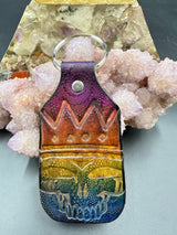 Stamped Leather Keychain - Grateful Mashups