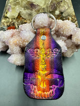 Stamped Leather Keychain - Goose