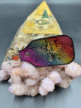 Stamped Leather Keychain - Goose