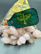 Stamped Leather Keychain - Goose