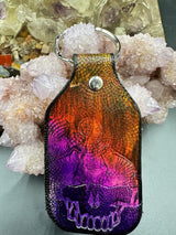 Stamped Leather Keychain - Elephant