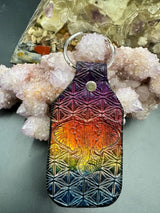 Stamped Leather Keychain - Elephant