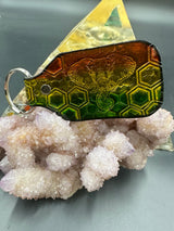 Stamped Leather Keychain - Elephant