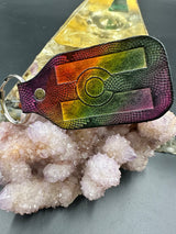 Stamped Leather Keychain - Colorado