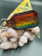 Stamped Leather Keychain - Colorado