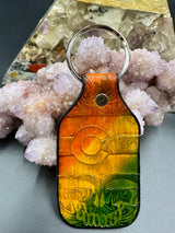 Stamped Leather Keychain - Colorado