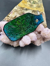 Stamped Leather Keychain - Death Moth