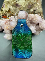 Stamped Leather Keychain - Death Moth