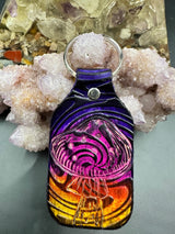 Stamped Leather Keychain - 4 Large Assorted Mushrooms