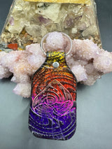 Stamped Leather Keychain - 4 Large Assorted Mushrooms