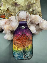 Stamped Leather Keychain - 4 Large Assorted Mushrooms
