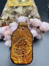 Stamped Leather Keychain - 4 Large Assorted Mushrooms