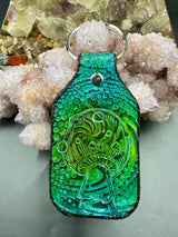 Stamped Leather Keychain - 4 Large Assorted Mushrooms