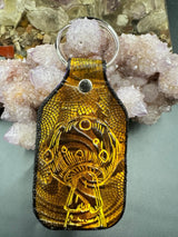 Stamped Leather Keychain - 4 Large Assorted Mushrooms