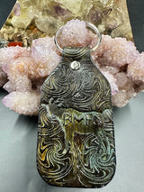 Stamped Leather Keychain - Billy Strings BMFS GOAT