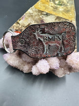 Stamped Leather Keychain - Billy Strings BMFS GOAT