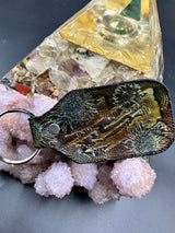 Stamped Leather Keychain - Red Rocks