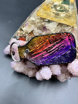 Stamped Leather Keychain - Red Rocks