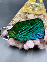 Stamped Leather Keychain - Red Rocks