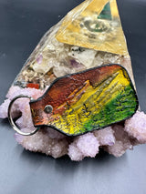 Stamped Leather Keychain - Red Rocks